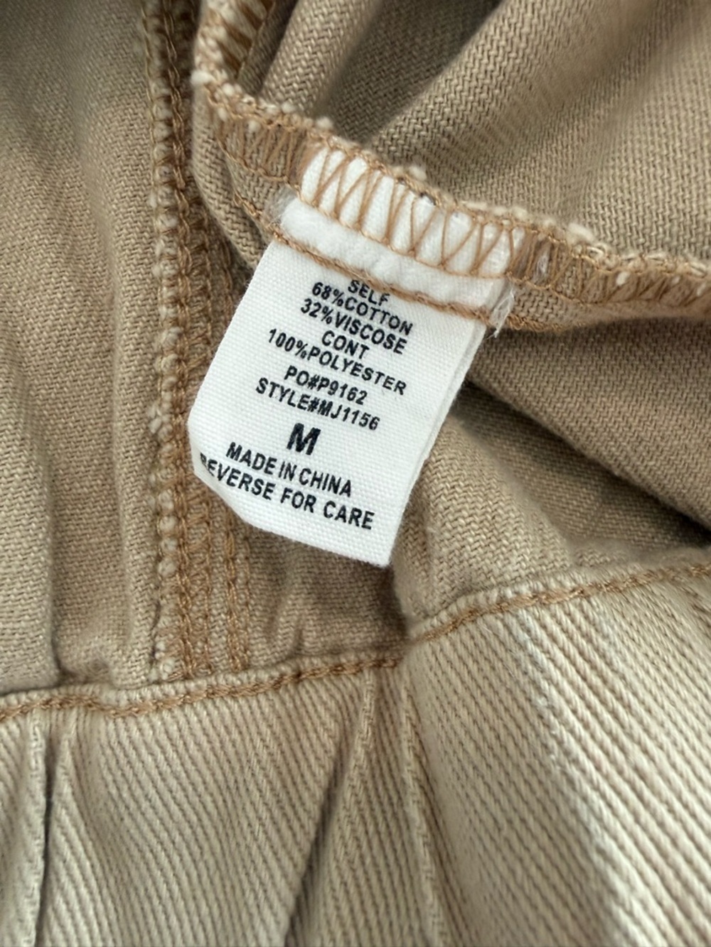 TIMING Tan Jacket with Rust Aztec Patterned Sleeves - Picture 7 of 10